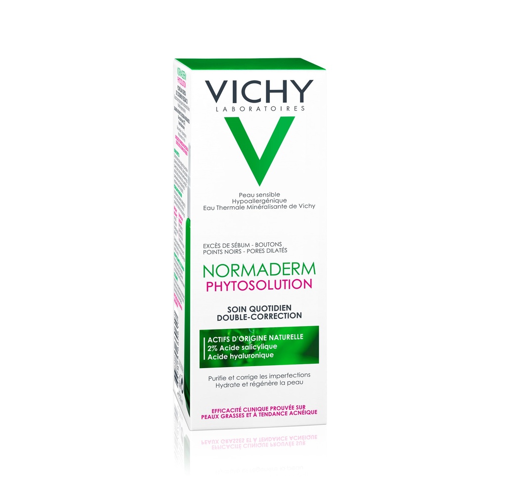 Vichy Normaderm Phytosolution Soin Double Correction Peau Grasse Acnéique | 50ml