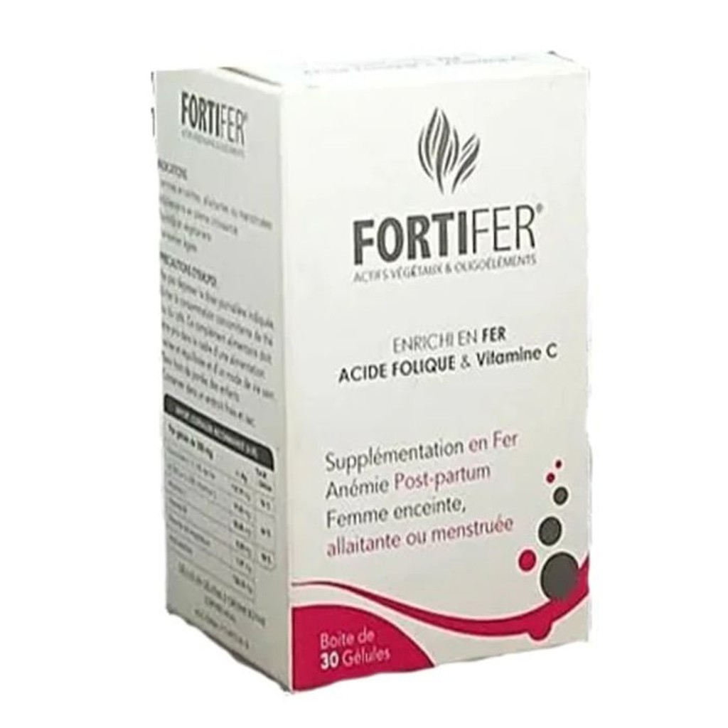 FORTIFER FER ACIDE FOLIQUE & VITAMINE C | 30 GELULES