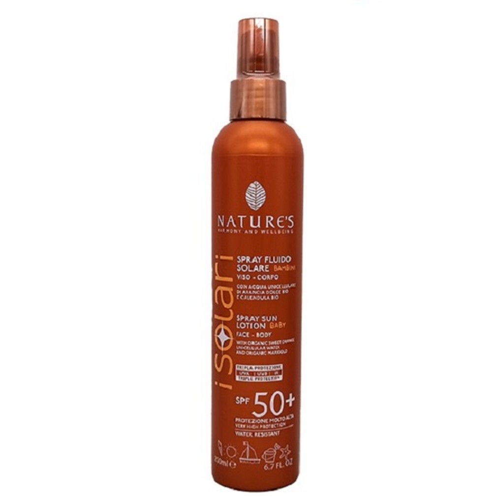 NATURE’S I’SOLARI FLUIDE SOLAIRE SPRAY POUR ENFANTS SPF50 l 200 ML