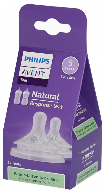 PHILIPS AVENT TETINE NATURAL 6M+ 5Goute