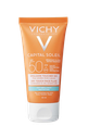 Vichy Capital Soleil Émulsion Anti-Brillance Toucher Sec SPF50 Peau Sensible Mixte à Grasse | 50ml