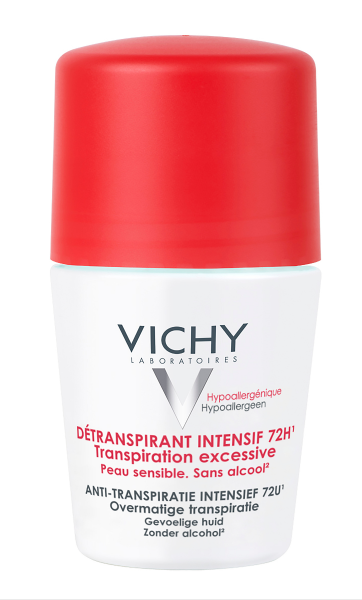 Vichy Déodorant Femme Détranspirant Intensif 72H Tous Types de Peaux