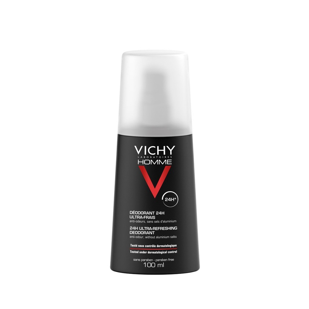 Vichy Homme Déodorant Vaporisateur Ultra-Frais 24H | 100ml