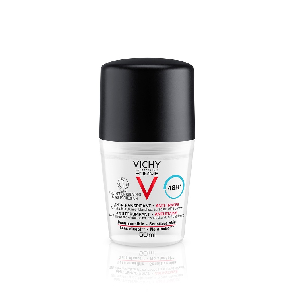 Vichy Homme Déodorant Anti Traces 48H Protection | 50ml