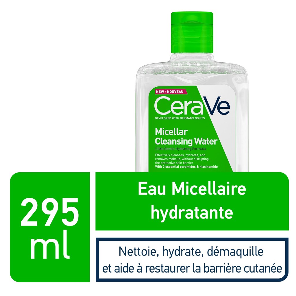 CeraVe Eau Micellaire Démaquillante Hydratante l 295ml