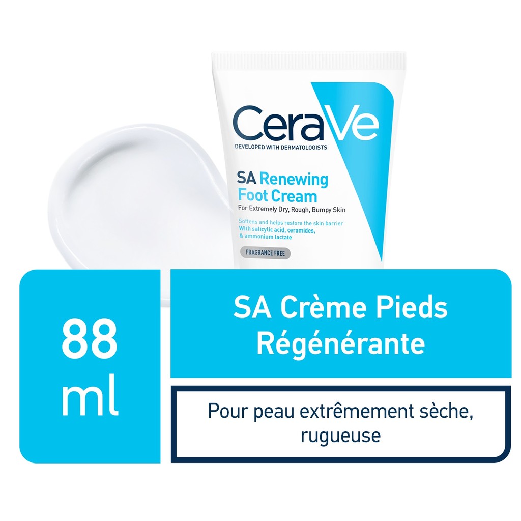 CeraVe SA Crème Régénérante Pieds | 88ml