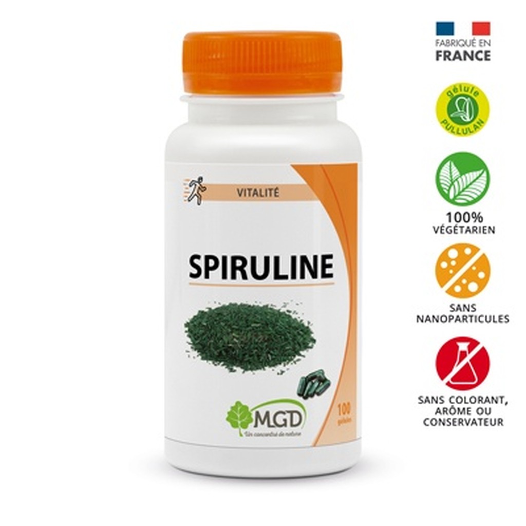 MGD Spiruline 100 gélules