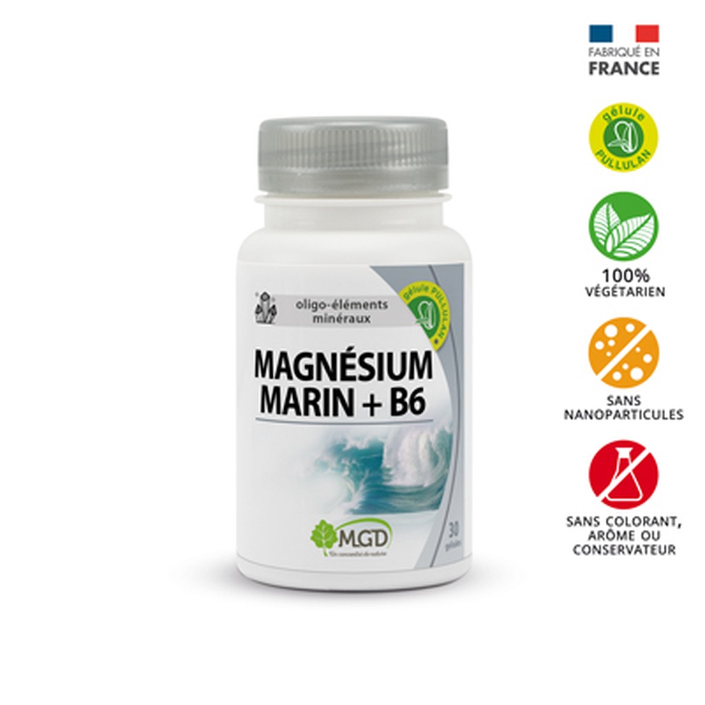 MGD Magnésium marin + B6 30 gélules