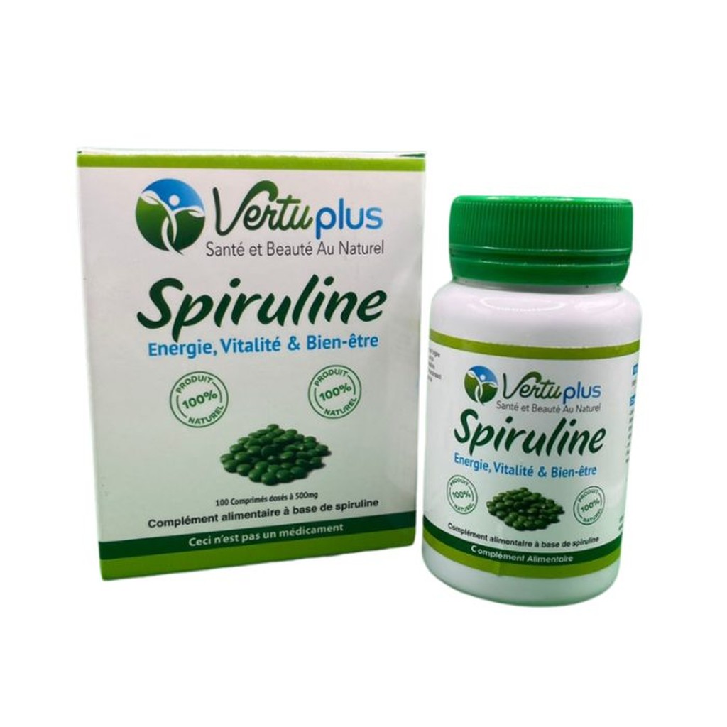 VERTUPLUS SPIRULINE 500 MG 100 COMPRIMES