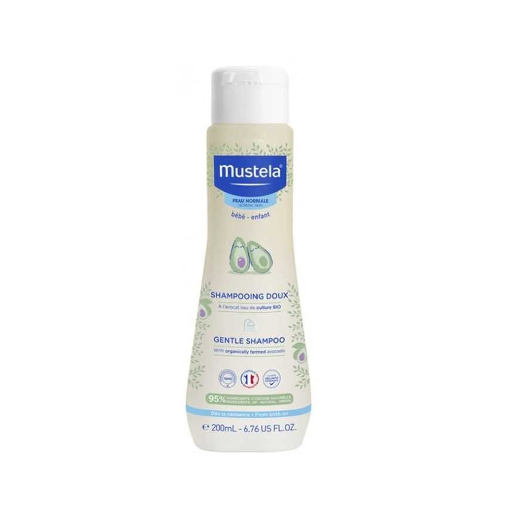 Mustela Shampoing doux bébé à l'avocat BIO l 200 ml