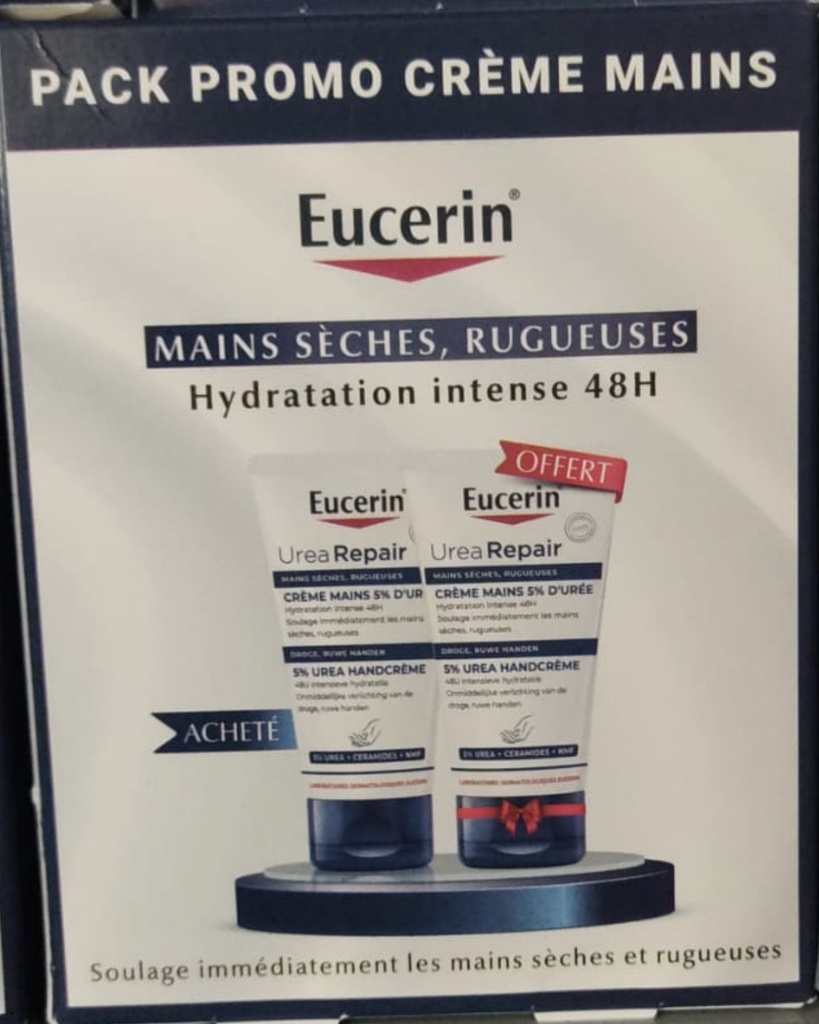 Pack Eucerin UreaRepair Plus Crème Mains 5% d'Urée (copie)