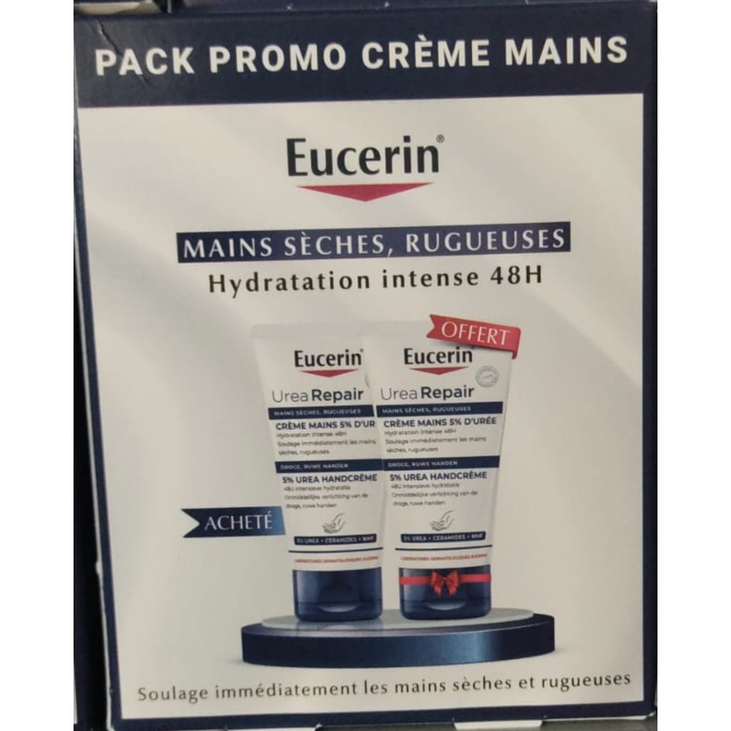 Pack Eucerin UreaRepair Plus Crème Mains 5% d'Urée (copie)
