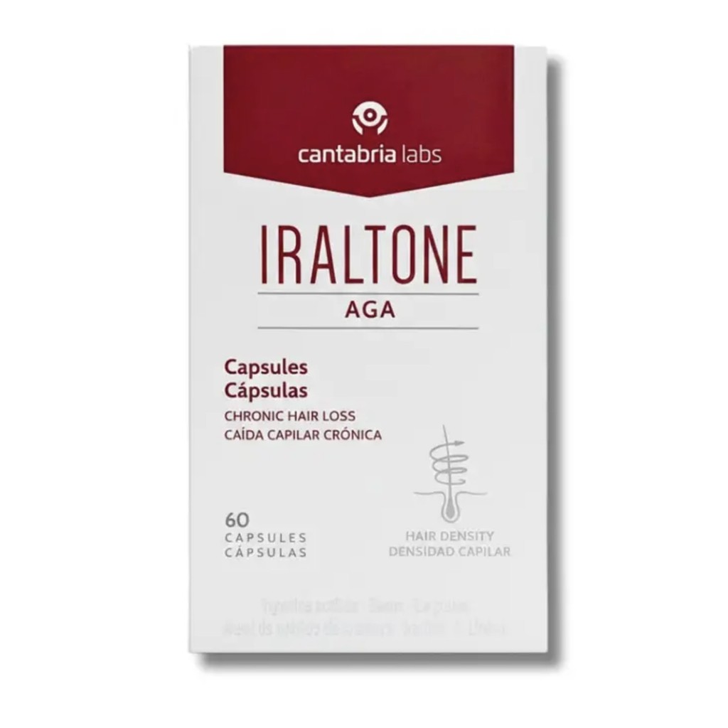 IRALTONE AGA CAPSULES PERTE DE CHEVEUX CHRONIQUES 60 CAPSULES