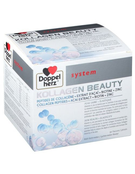 AKTIV KOLLAGEN BEAUTY Peptides de collagène + extrait d’açaï + biotine + zinc