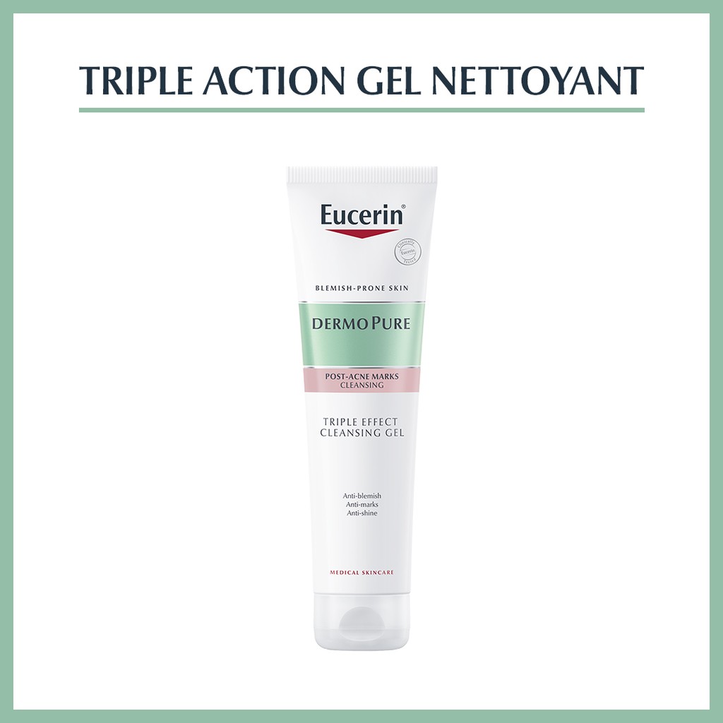 Eucerin Dermopure Gel nettoyant triple action l 150ml