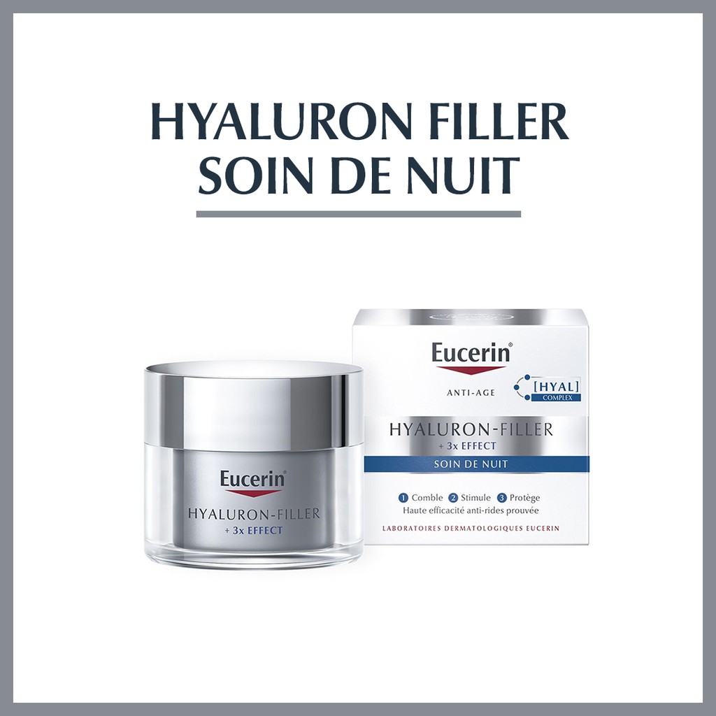 Eucerin Hyaluron-Filler + 3x Effect Soin de Nuit l 50ml