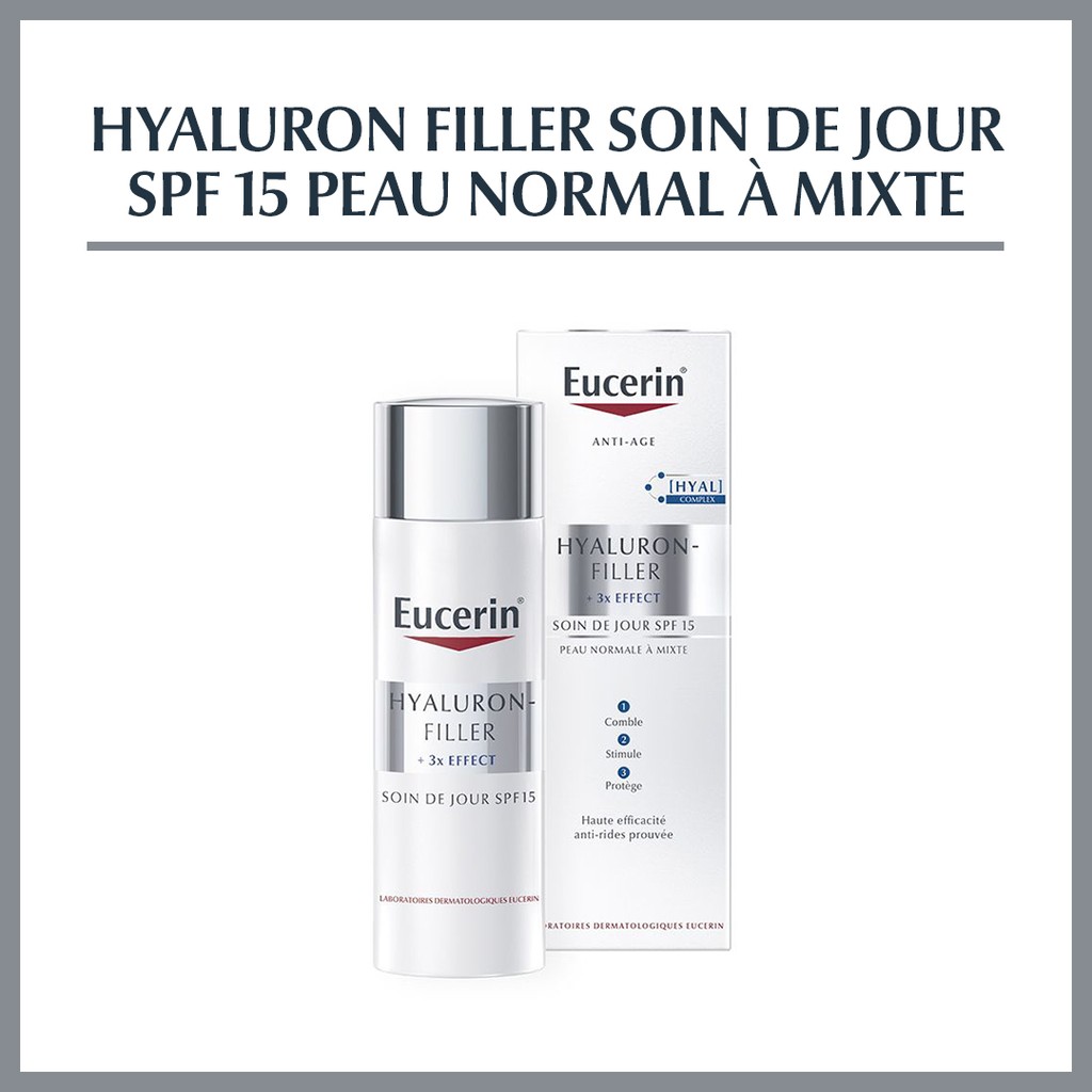 Eucerin Hyaluron-Filler 3x Effect Soin de Jour SPF15 PNM