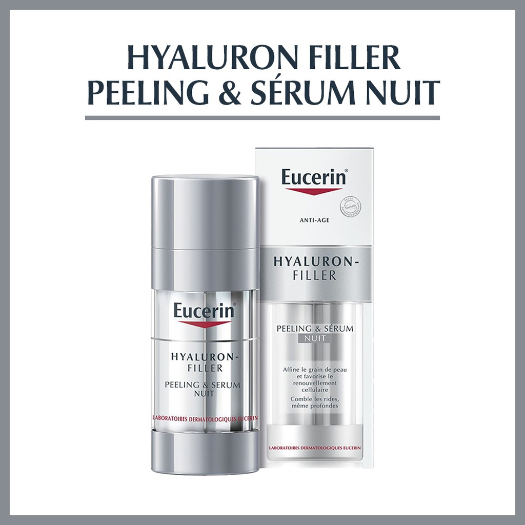 Eucerin Hyaluron-Filler + 3x Effect Peeling & sérum de nuit l 30ml