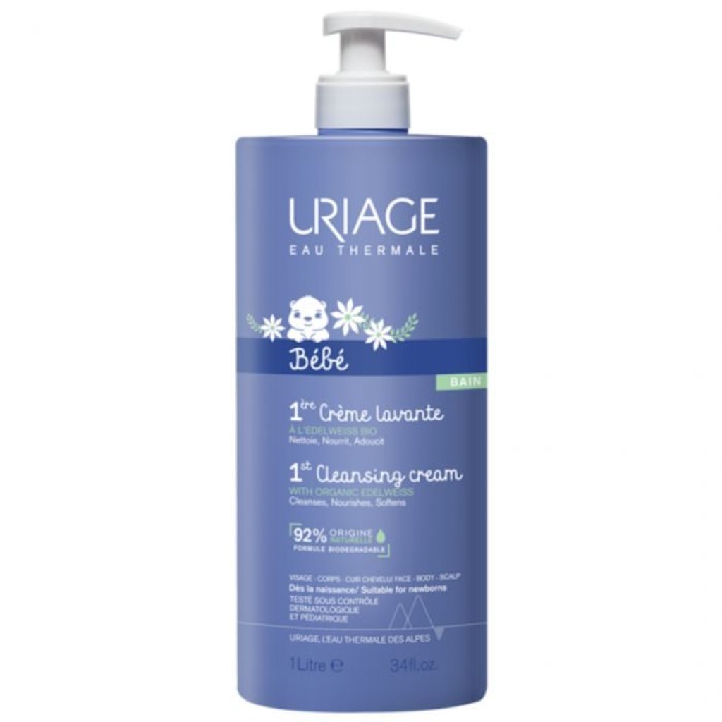 Uriage bébé 1ère crème lavante l 1L