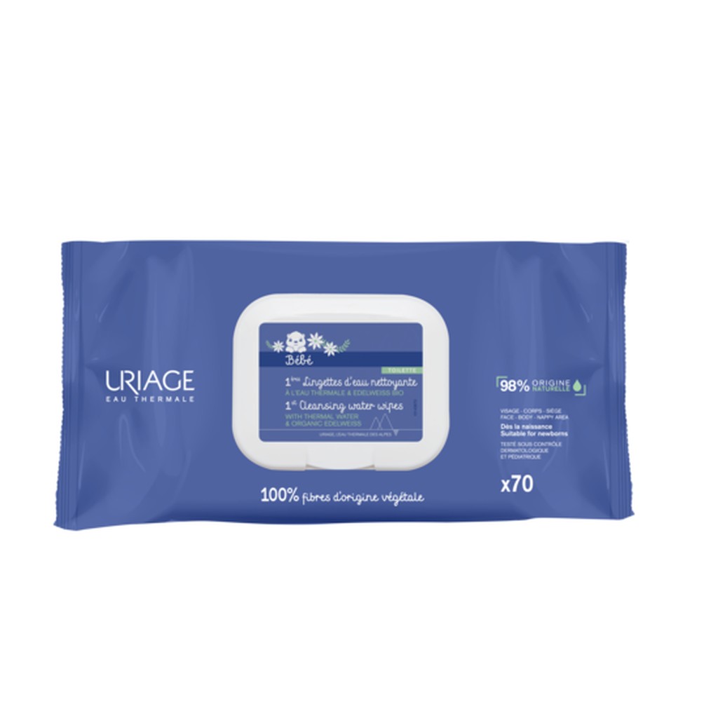 Uriage bébé - 1éres lingettes nettoyantes x70