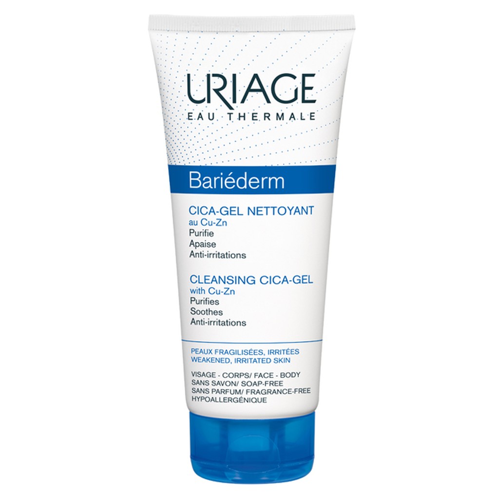 Uriage bariederm cica gel nettoyant cuivre-zinc l 200ml