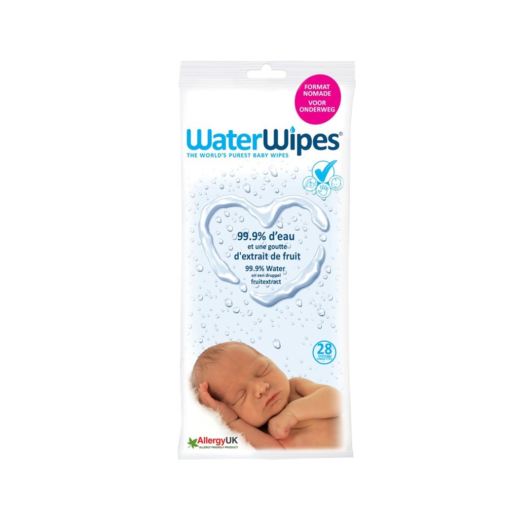 WATERWIPES BABY 28 PK BIO lingettes