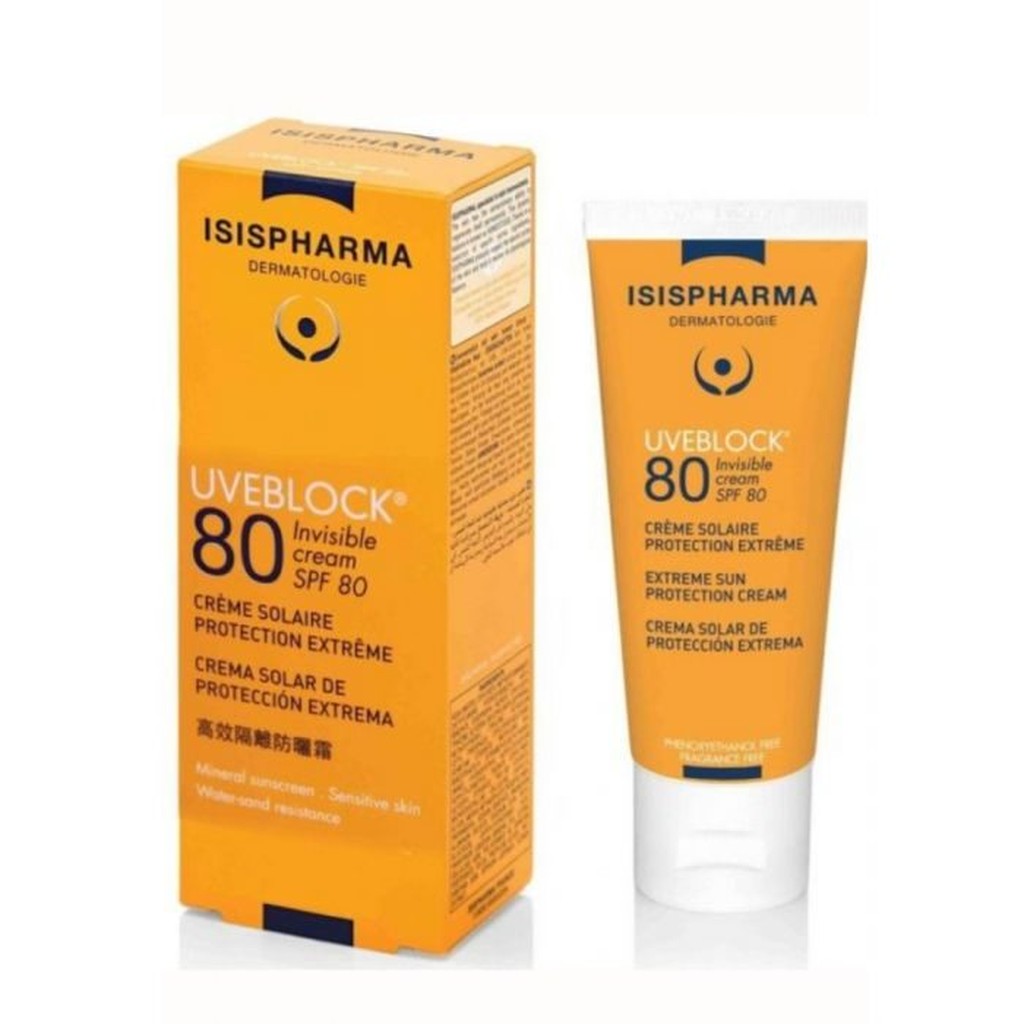 ISISPHARMA UVEBLOCK SPF 80 INVISIBLE | 40ml