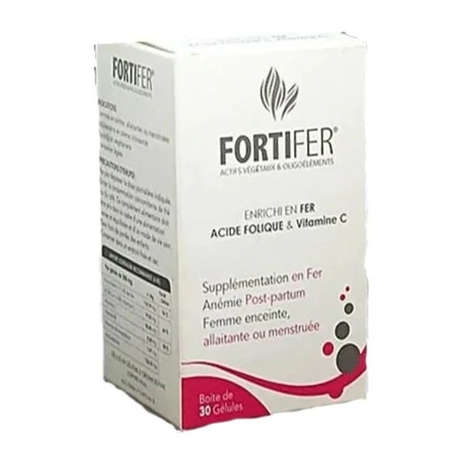 FORTIFER FER ACIDE FOLIQUE & VITAMINE C | 30 GELULES