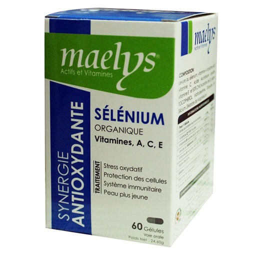 MAELYS SELENIUM ORGANIQUE VITAMINE A C E |60 GELULES