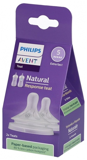 [SCY965-02] PHILIPS AVENT TETINE NATURAL 6M+ 5Goute