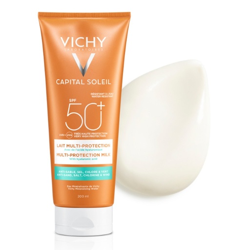 Vichy Capital Soleil Lait Multi-Protection SPF50+ Tous Types de Peaux | 200ml