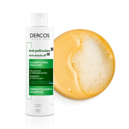 Dercos Shampoing Anti-Pelliculaire Cheveux Normaux à Gras | 200ml