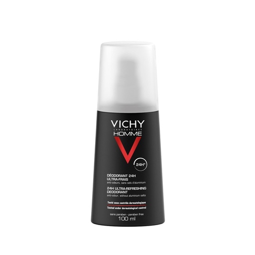 Vichy Homme Déodorant Vaporisateur Ultra-Frais 24H | 100ml