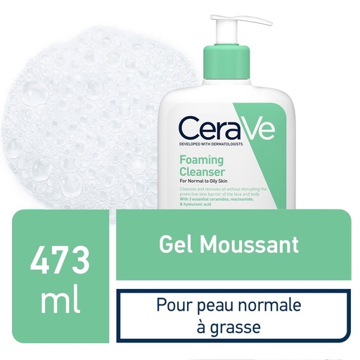 CeraVe Gel Moussant Nettoyant l 473ml