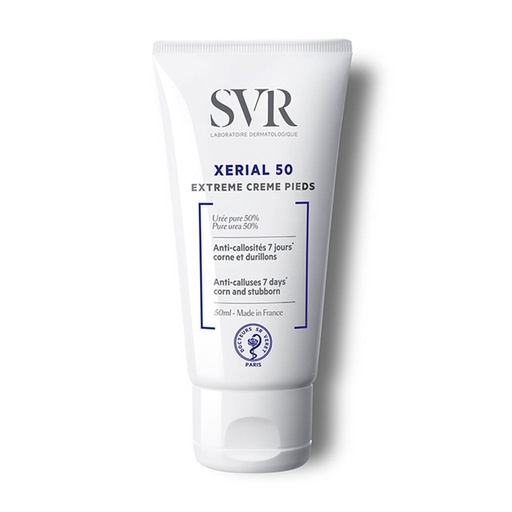 SVR XERIAL 50 Extrême crème pieds anti-callosités & durillons rebelles - 50 ml