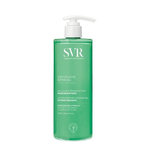 S V R SPIRIAL DEO-DOUCHE GEL LAVANT DEODORANT 24H -400mL