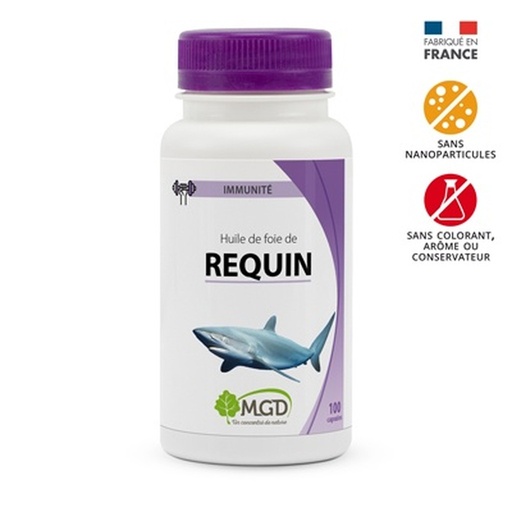 MGD Huile de foie de requin 100 capsules