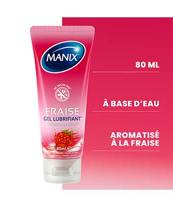 MANIX Gel Lubrifiant Fraise l 80ml
