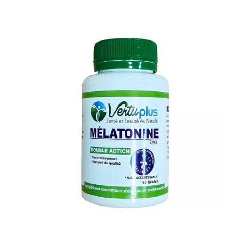 Vertu Plus Melatonine 2mg l 60 Gélules
