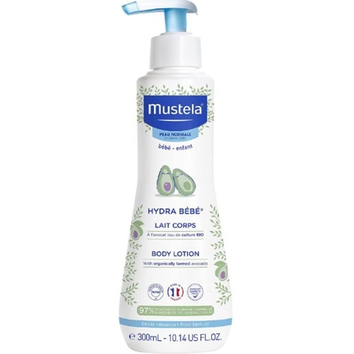 Mustela Lait corps Hydra Bébé à l'avocat BIO l 300 ml