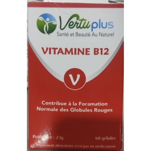 VertuPlus Vitamine B12 Globules Rouges l 60 Gélules