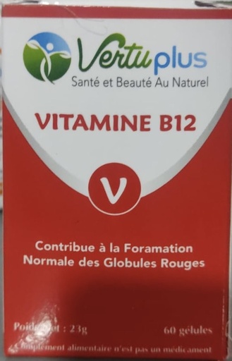 VertuPlus Vitamine B12 Globules Rouges l 60 Gélules