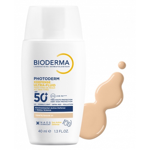 BIODERMA PHOTODERM XDEFENSE ULTRA-FLUID SPF50+ TEINTE 01
