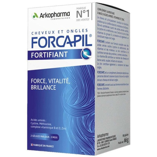 Forcapil fortifiant 180 gélules