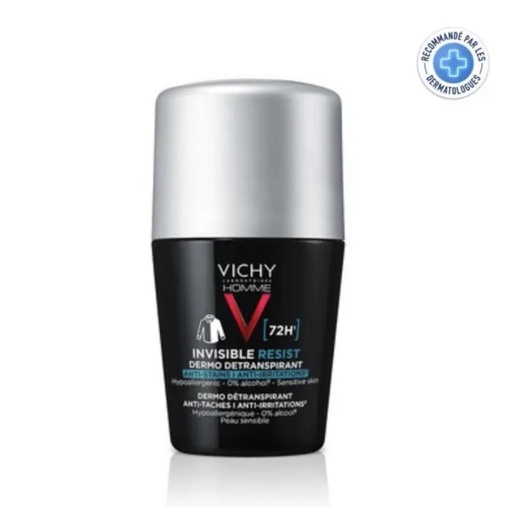 Vichy Homme Déodorant Bille Anti-Transpirant 72H Peau Sensible | 50ml