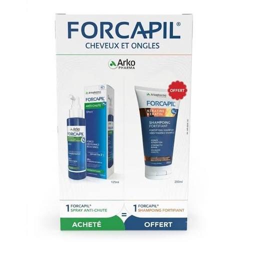 PACK Forcapil Pack Lotion Anti-Chute = Forcapil Shampooing Energisant Offert