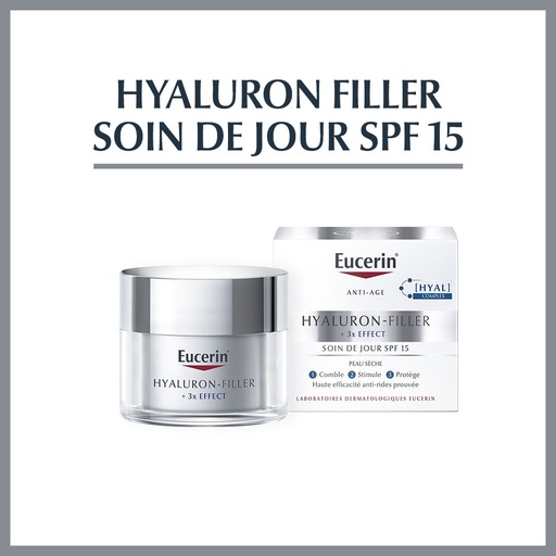Eucerin Hyaluron-Filler 3x Effect Soin de Jour SPF15 PS