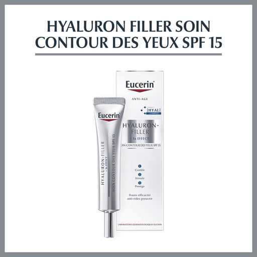 Eucerin Hyaluron Filler + 3x Effect Contour des Yeux SPF15