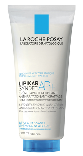 Lipikar Syndet AP+ Crème Lavante Peau Sèche et Eczéma Atopique l 200ml