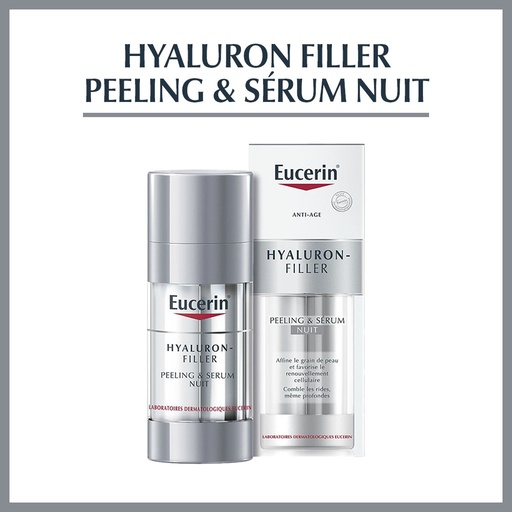 Eucerin Hyaluron-Filler + 3x Effect Peeling & sérum de nuit l 30ml